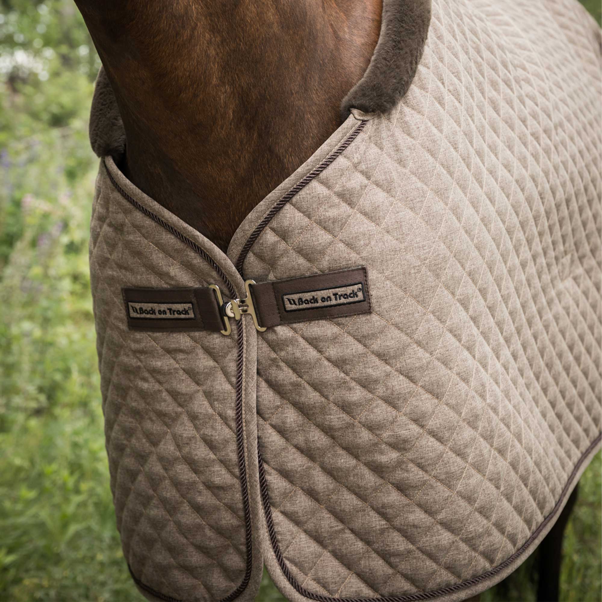 Back on Track Haze Collection Therapeutic Horse Show Quilt Cooler Brown